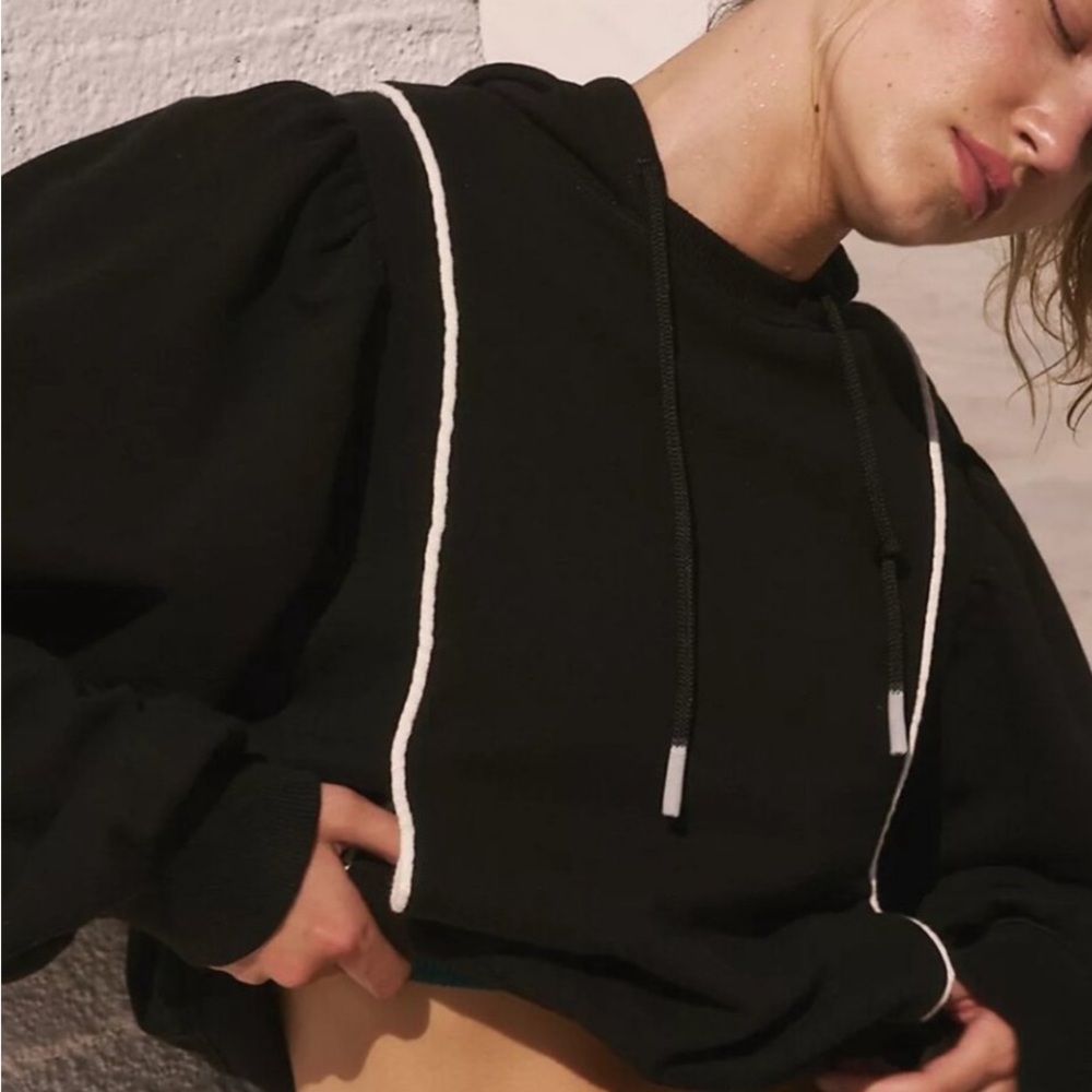 NWOT Free People Movement Sandstorm hoodie in black - L - Picture 3 of 13